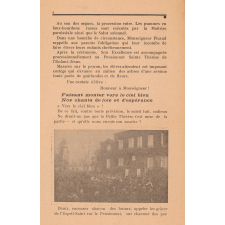 Brochure de la bénédiction de l'École libre de Cabourg. 