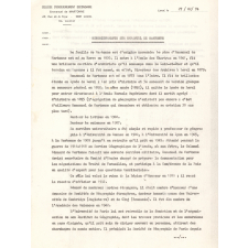 Documents portant sur l'inauguration du Collège d'Enseignement Secondaire Emmanuel de Martonne à Laval. 