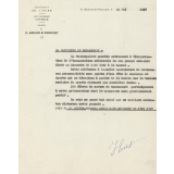Circulaire de M. Huet, maire de La Madeleine-de-Nonancourt, pour annoncer le programme de la journée d'inauguration du groupe scolaire
