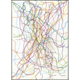 Dessin abstrait après le premier jour d'école