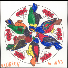 Coloriage : des oiseaux pour des personnes âgées de la résidence séniors