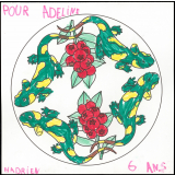 Coloriage pour Adeline : salamandres