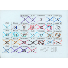 Calendrier du mois d'avril