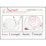 Exercice d'écriture et de graphisme : Bavou