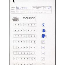 Exercice : le mot escargot