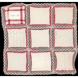 Travail de broderie. Napperon. 