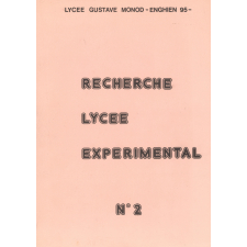 Recherche lycée expérimentale. N°2.