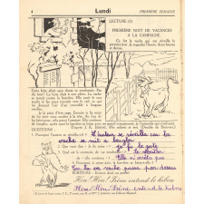 Cahier de vacances avec concours, cours élémentaire 2e année-classe de 9e -8 A 9 ans, N°3 Loulou et Babette font du camping