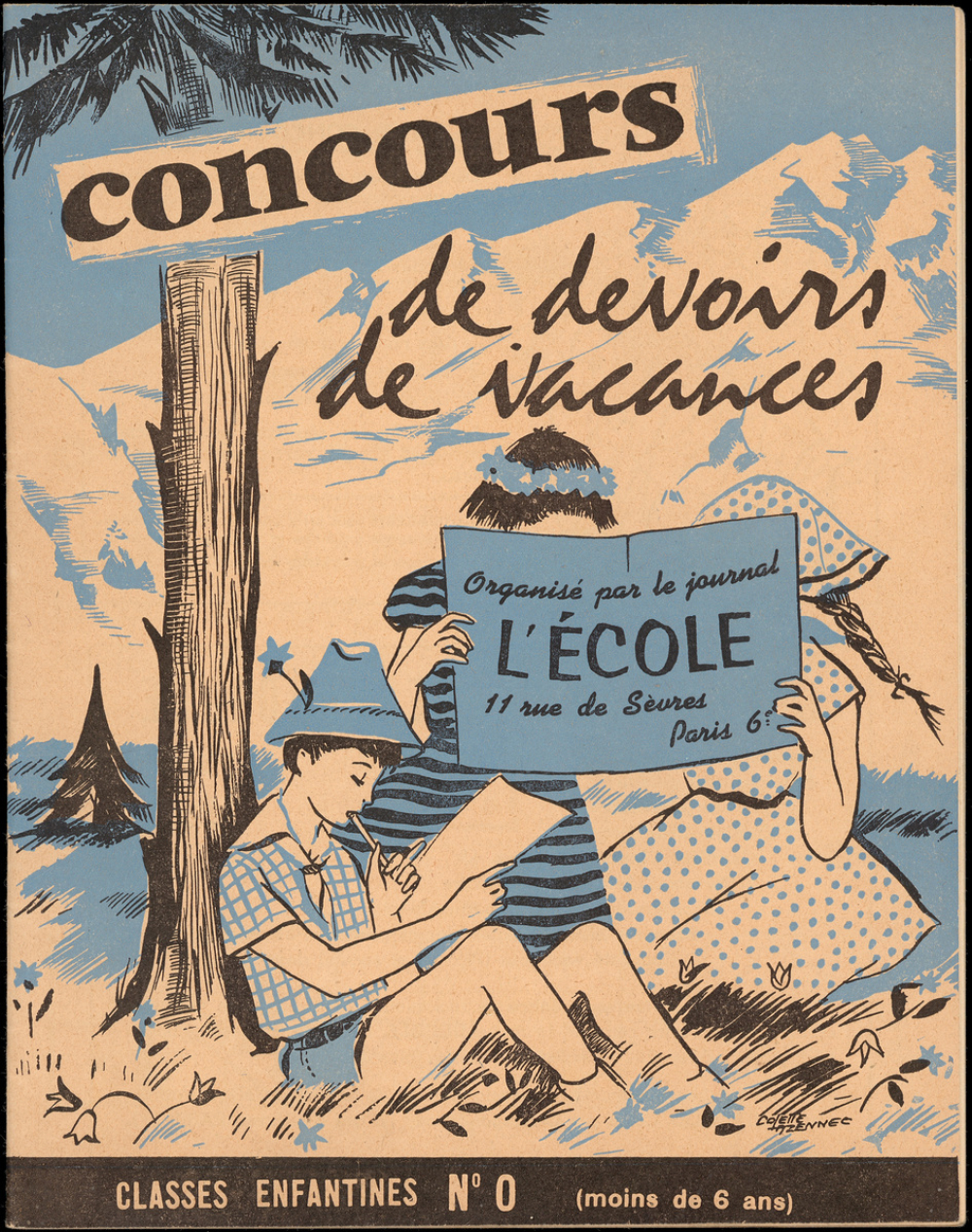Concours de Devoirs de Vacances, classe enfantines N°0 (moins de 6 ans)
