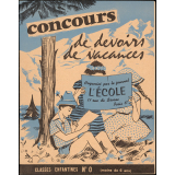 Concours de Devoirs de Vacances, classe enfantines N°0 (moins de 6 ans)