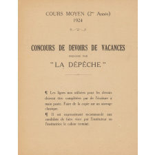 Devoirs de vacances, cours moyen (2e année)