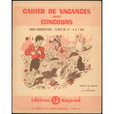 Cahier de vacances avec concours, cours préparatoire, classe de 11e -6 A 7 ans, Loulou et Babette à la campagne