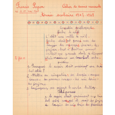 Cahier de devoirs mensuels