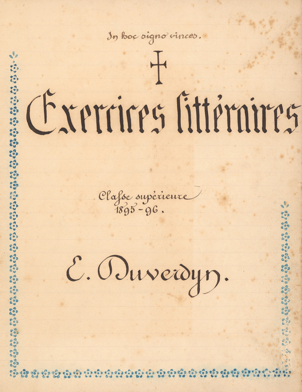 Exercices littéraires