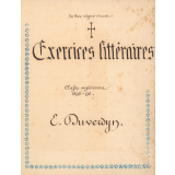 Exercices littéraires