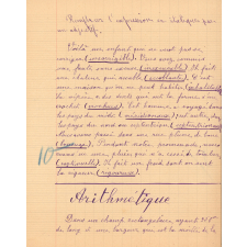 Cahier d'exercices