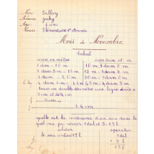 Cahier de devoirs mensuels