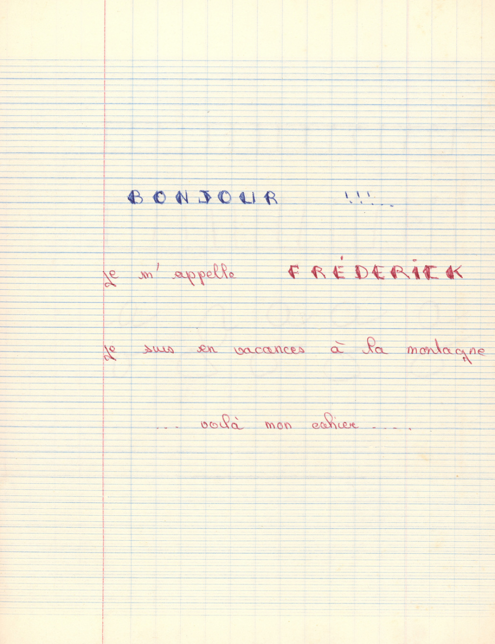 Cahier de vacances