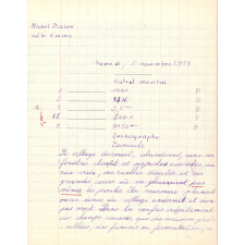 Cahier journalier