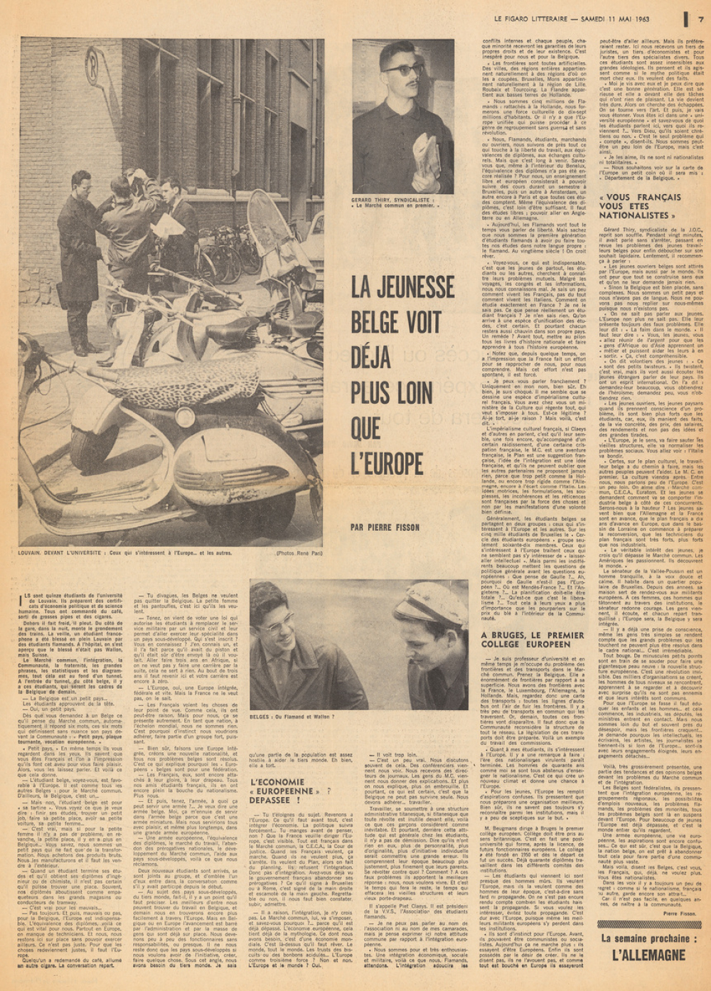 La jeunesse belge voit déjà plus loin que l'Europe.