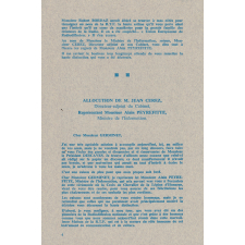 Brochure de remise de la Croix de Chevalier de la Légion d'Honneur. 