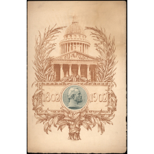 Programme de la cérémonie du centenaire national de la naissance de Victor Hugo au Panthéon.