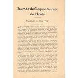 Brochure du cinquantenaire de l'École Normale d'Institutrices d'Orléans. 