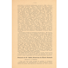 Brochure du cinquantenaire de l'École Normale d'Institutrices d'Orléans. 