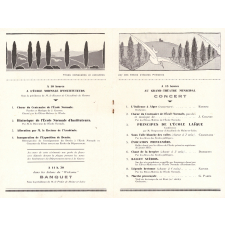 Programme des cérémonies du centenaire de l'École Normale d'Instituteurs d'Angers. 