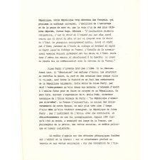 Brochure de présentation du film La République nous enseigne, commémorant le centenaire de l'École Publique. 