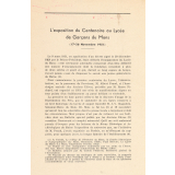 Brochure sur l'exposition du centenaire du Lycée de Garçon du Mans. 