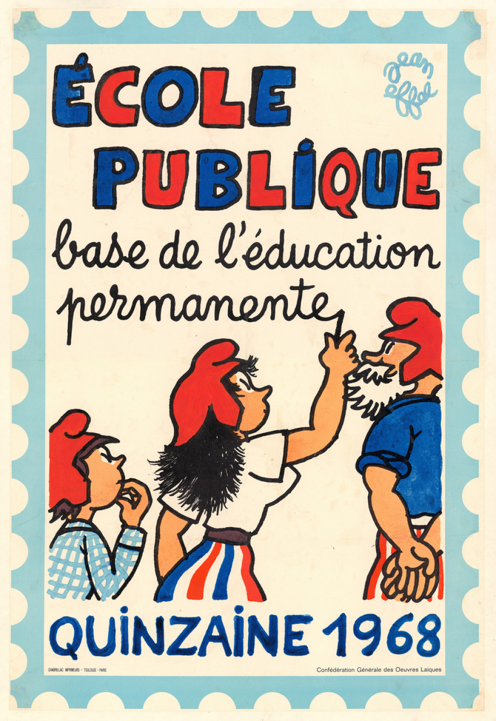 Ecole publique base de l'éducation permanente - Quinzaine 1968.