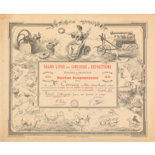 Grand livre des concours et expositions. Diplôme commémoratif.
