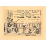 Académie de flou Jean Darroux. Diplôme d'Honneur.