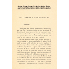 Une cérémonie universitaire : 17 février 1903 : Université de France : Lycée Corneille