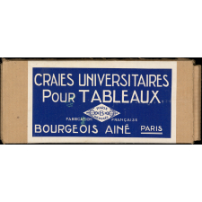 Boîte avec craies universitaires
