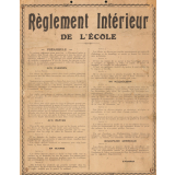 Réglement intérieur de l'école de Frichemesnil. 