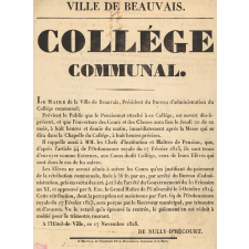 Ville de Beauvais. Collège communal.