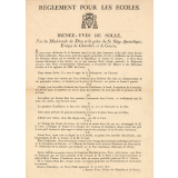 Réglement pour les écoles de la République et Canton de Genève. 