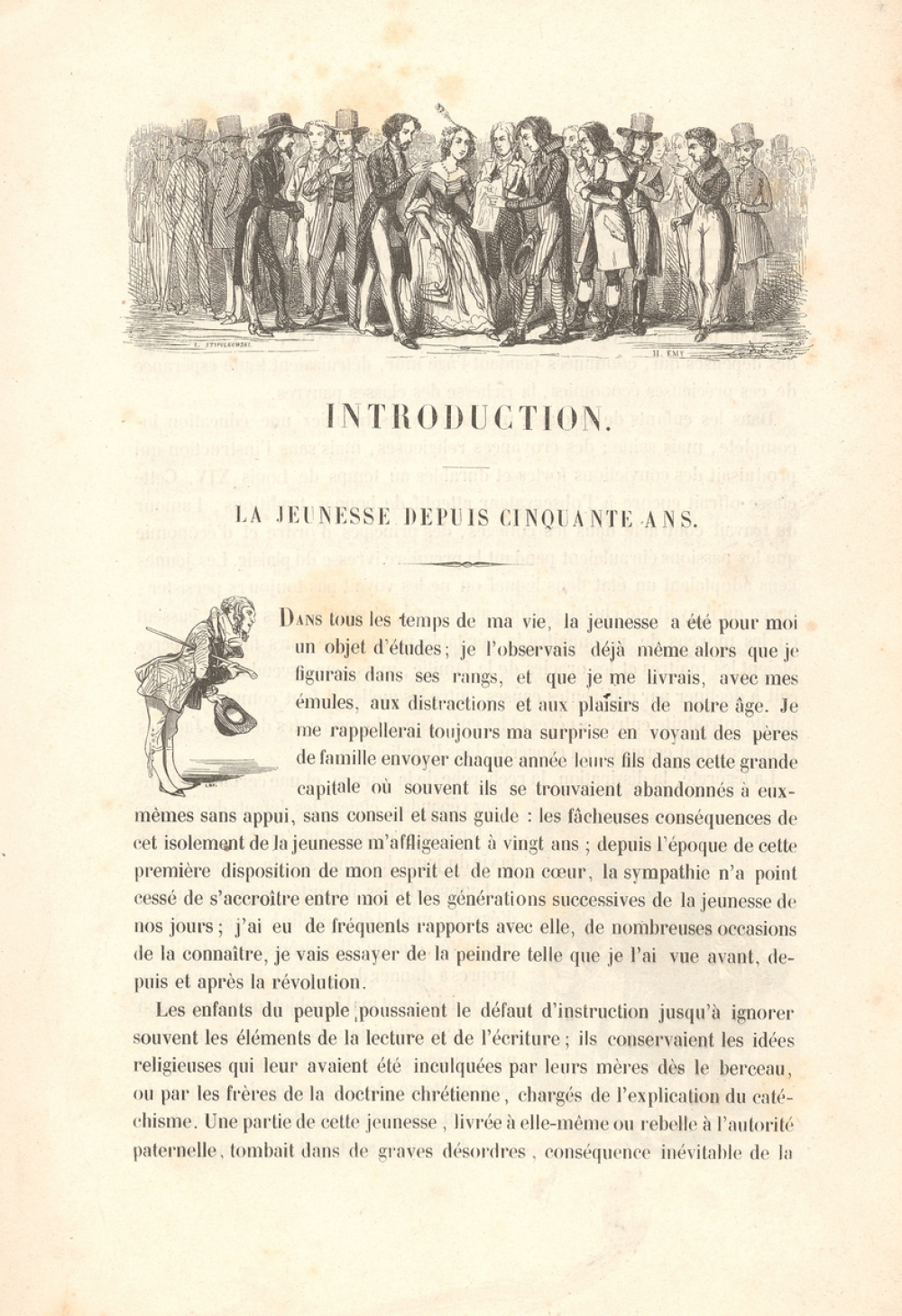 La jeunesse depuis cinquante ans.