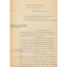 Circulaire de M. C. Huysmans règlant l'emploi des langues à l'Ecole primaire.