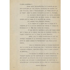 Circulaire de M. C. Huysmans règlant l'emploi des langues à l'Ecole primaire.