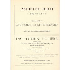 Institution Harant. Institution Figuiéra.