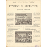 Pension Charpentier. Institut-International. École de commerce.