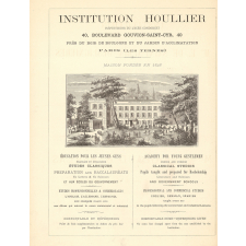 Institution Houllier. Répétitions du Lycée Condorcet.