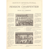 Pension Charpentier. Institut-International. École de commerce.