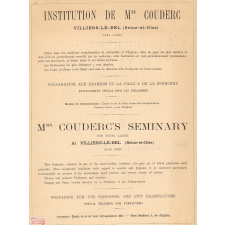 Institution de Mme Couderc.