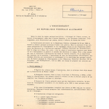 L'enseignement en République fédérale allemande.