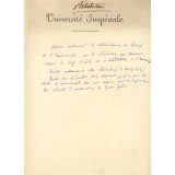 Conseil de l'Université Impériale. Extrait de la séance du 3 avril 1813.