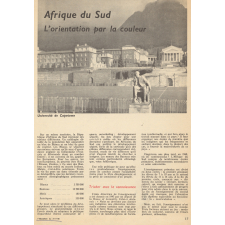 Afrique du Sud. L'orientation par la couleur.